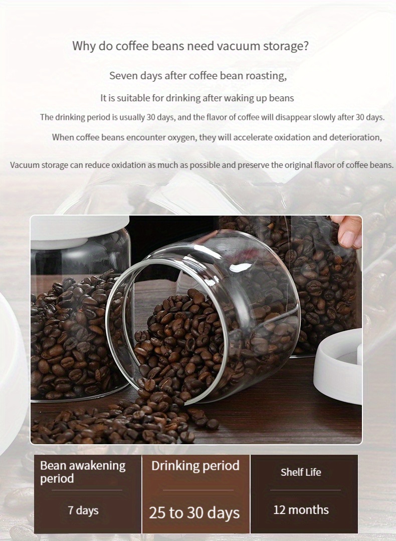 Tea Canisters Manual Press Vacuum Packaging Storage Tanks Temu