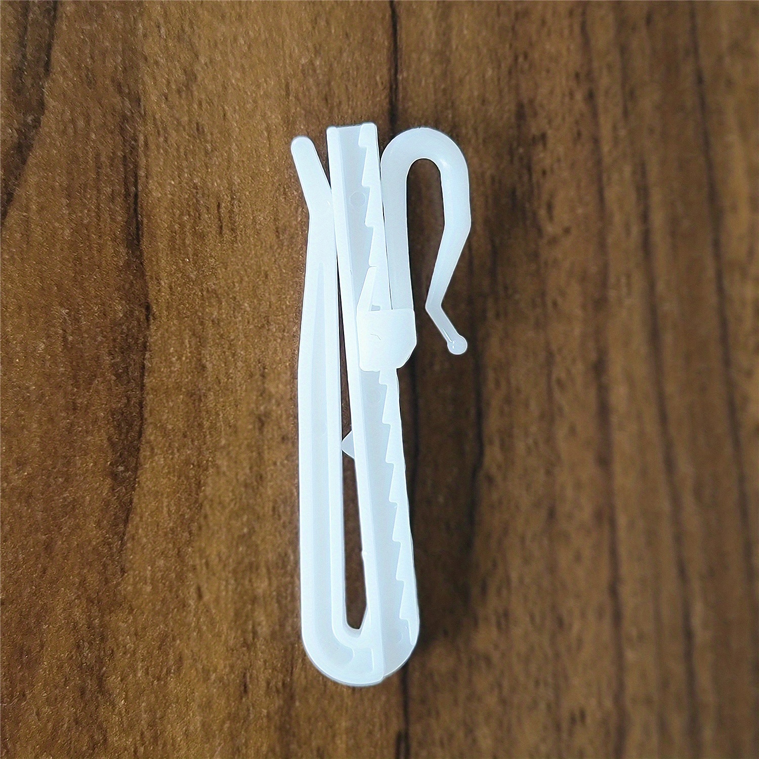 White Plastic Curtain Hooks Adjustable Curtain Clip Hook - Temu