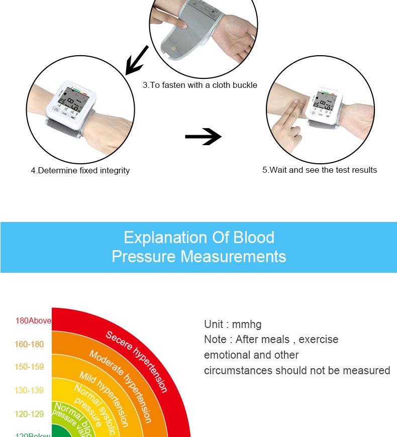 Arm Blood Pressure Monitor, Fda Certificate Medical Standard, For Elderly  Adults Kids Home, Lcd Display Digital, Adjustable Wristband 22cm- Portable Blood  Pressure Monitor (battery Not Included) - Temu