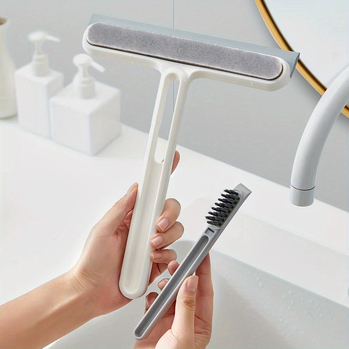 Dropship 1pc Multifunctional Window Groove Cleaning Brush; Crevice