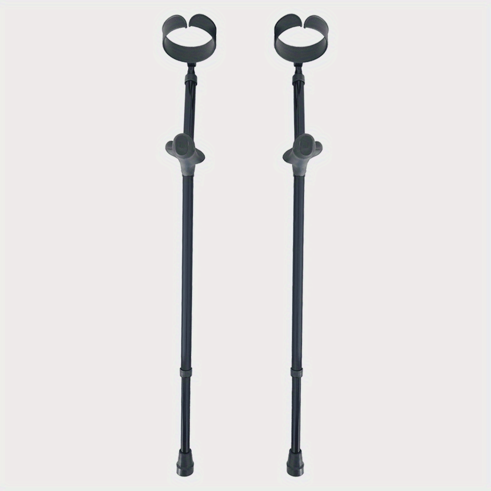 Bastón con muletas ligeras de aleación de aluminio con mango ergonómico de  luz LED, 10 niveles de altura ajustables para hombres mayores o mujeres