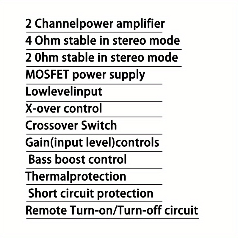Sistema Audio Qmf Amplificador Automóvil 4 Canales 4 * 120 - Temu