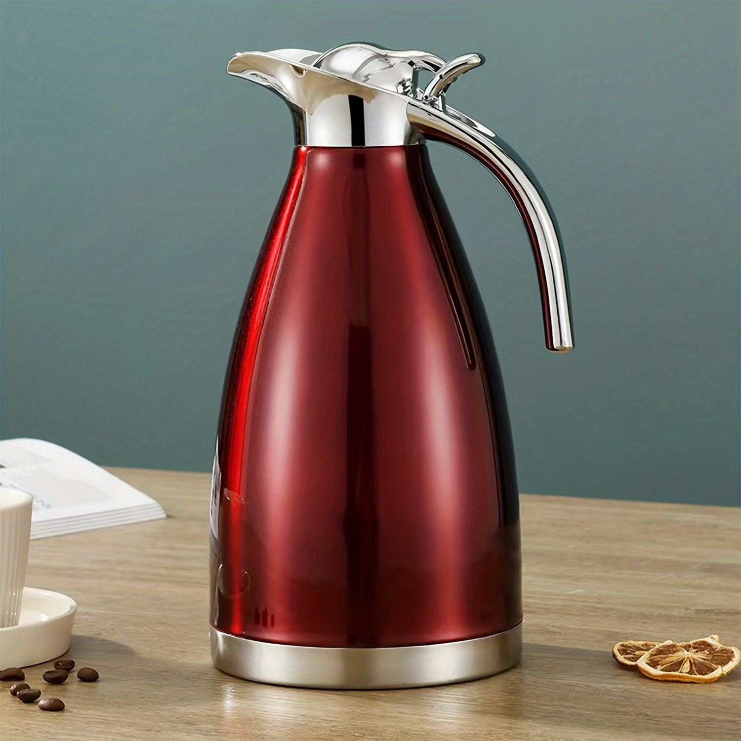 Double Vacuum Stainless Steel Coffee Thermal Pot - Temu