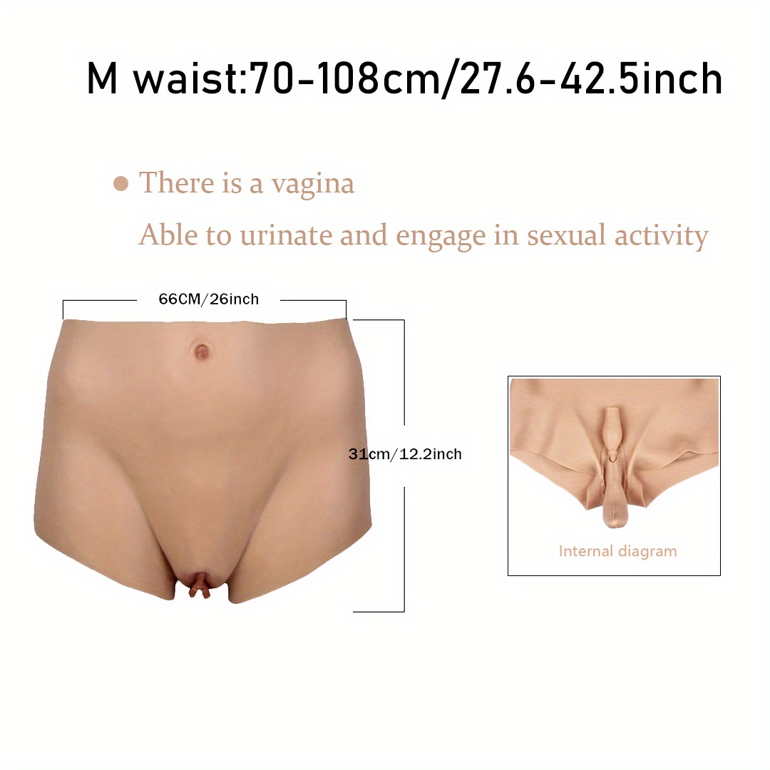 Fake Silicone Vagina Underwear For Drag Queen Silicone False Pussy Boxer For Crossdresser Transgender Able To Have Sex And Urinate picture