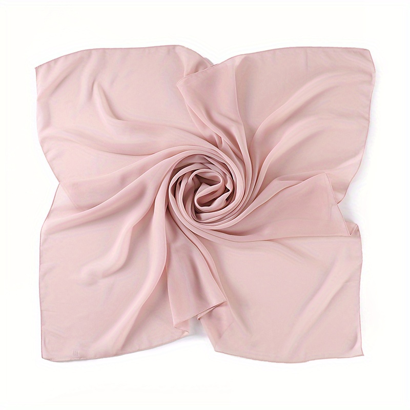 1pc womens solid color chiffon muslim headscarf solid color shawl hijab scarf