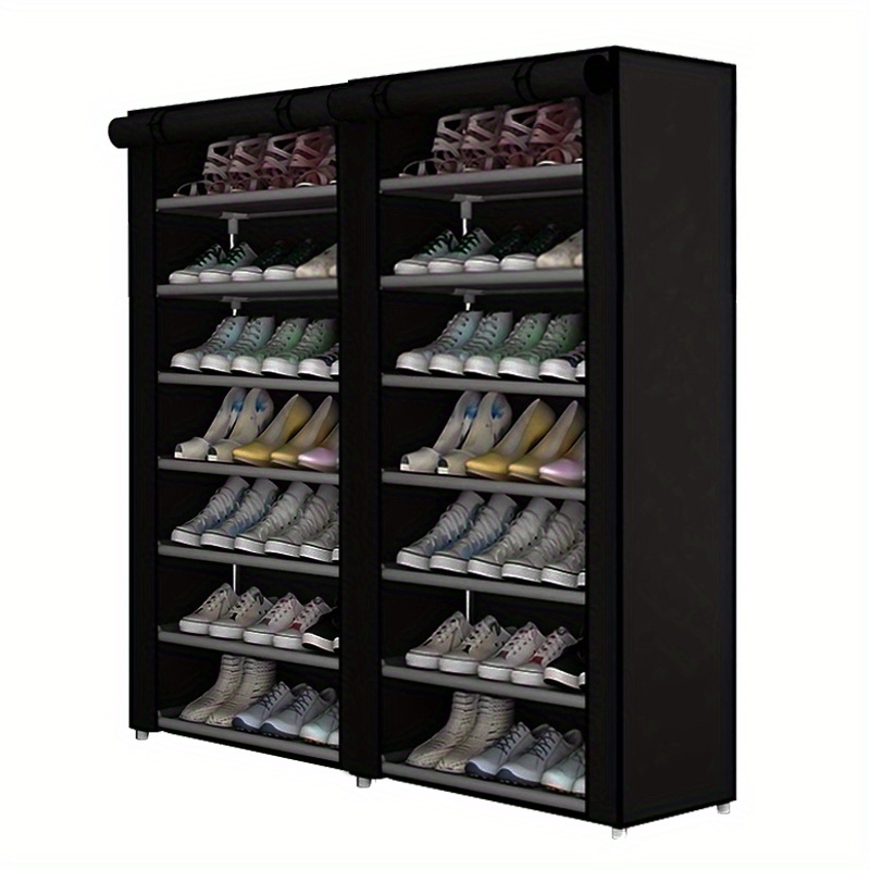 Large Capacity Shoe Storage Rack Dustproof Multi layer Space - Temu