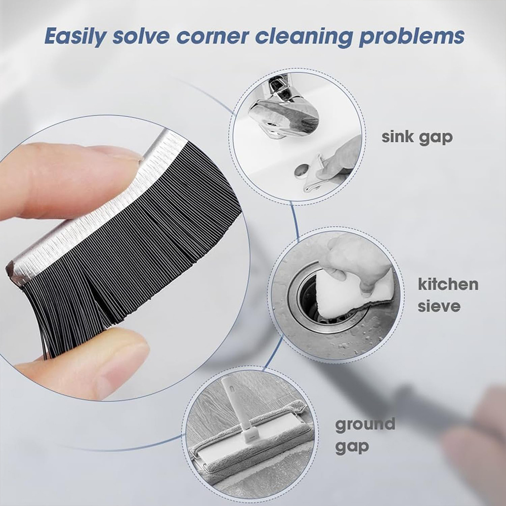 Hard-bristled Crevice Cleaning Brush, Grout Cleaner Scrub Brush Deep Tile  Joints, Crevice Cleaning Brush Tool, All-around Cleaning Tool, Stiff Angled  Bristles For Bathtubs - Temu