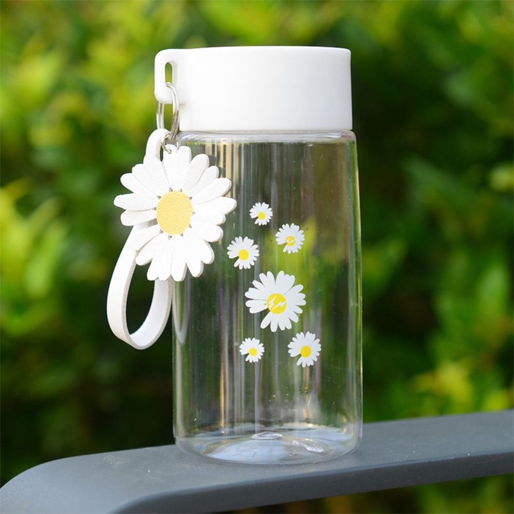 Ins Simple Fashion Small Daisy Water Bottles Summer Portable