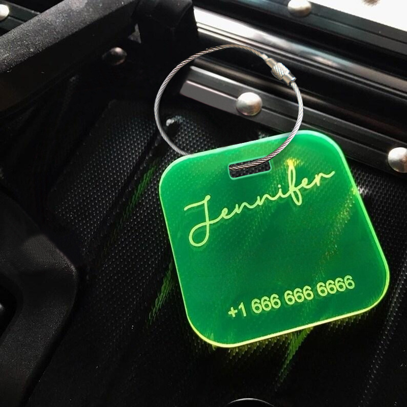 Customized Luggage Tags Stainless Steel Loop Casual Business - Temu Canada