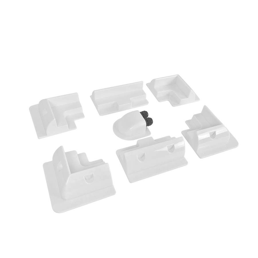 For Rv 7pcs Solar Photovoltaic Panel Base, Solar Panel Plastic Bracket, Roof Wiring Box Rv Awnings Accessories