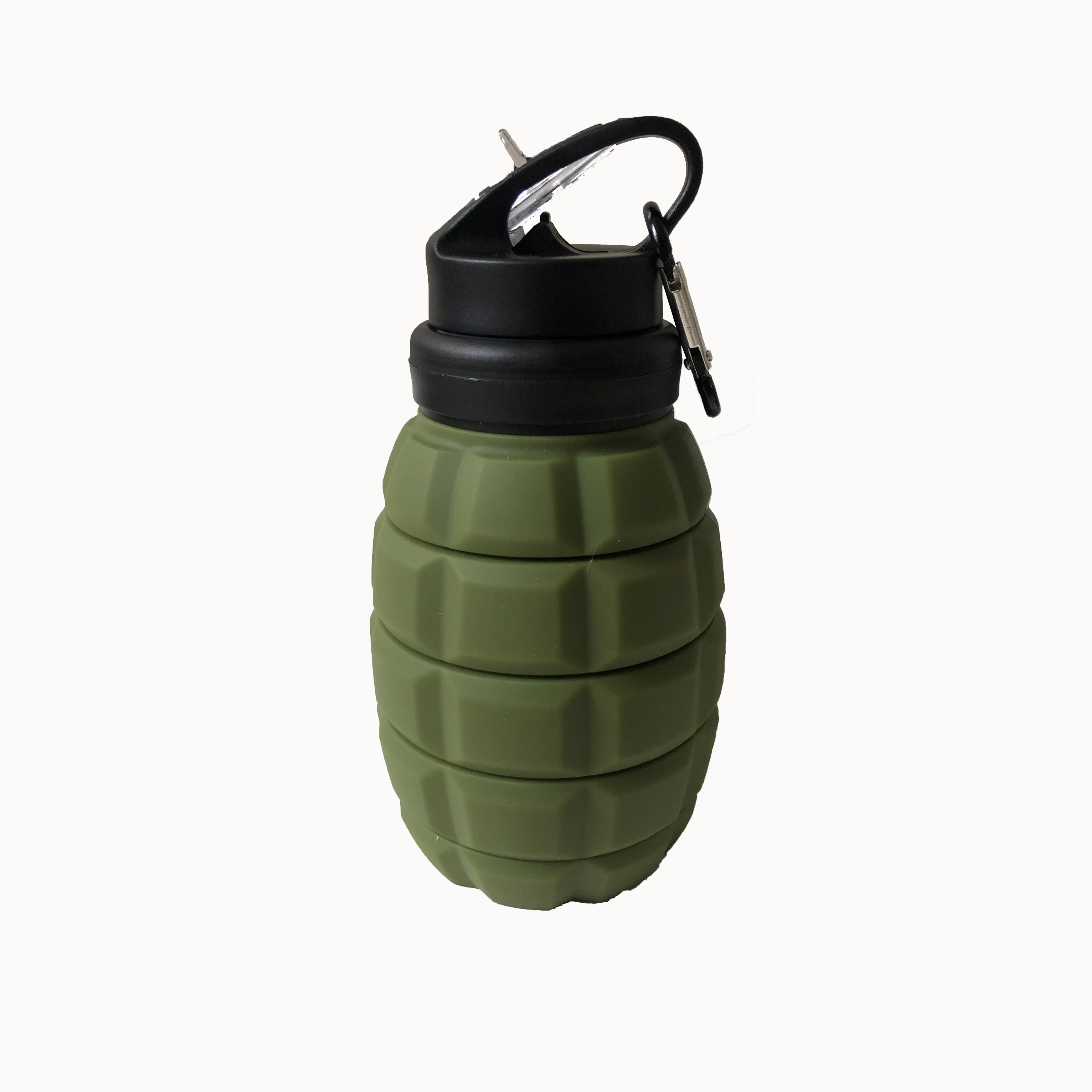 This Silicone Water Bottle Looks Like a Hand Grenade