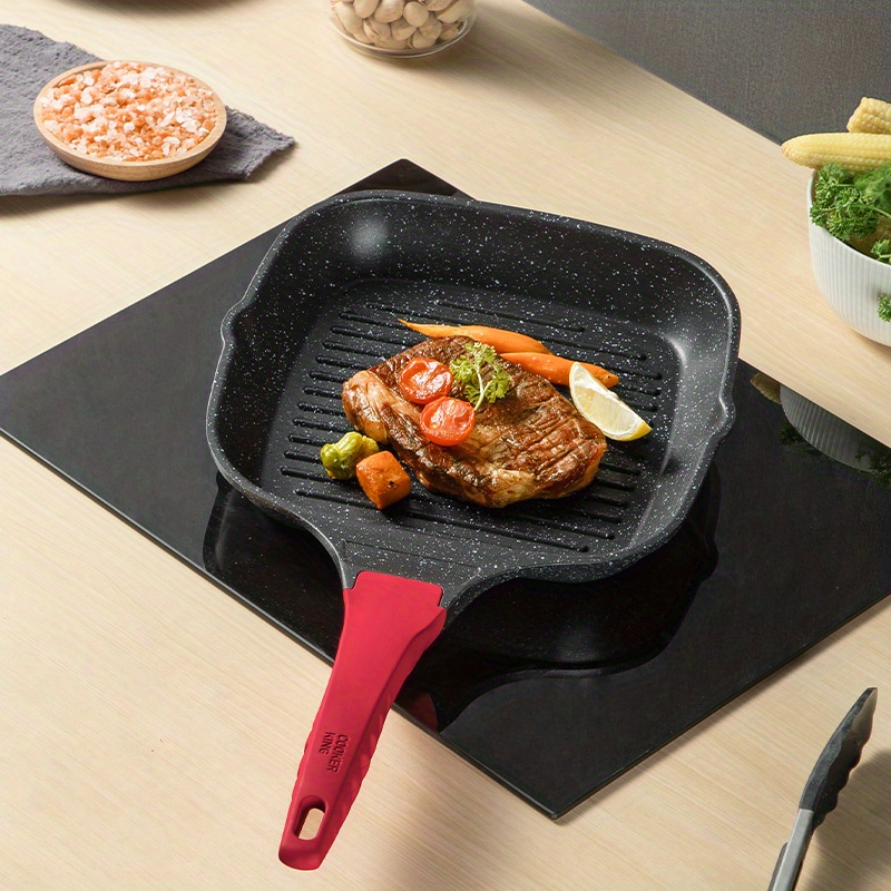 King Kooker Square Pre-Seasoned Cast Iron Skillet with Handle