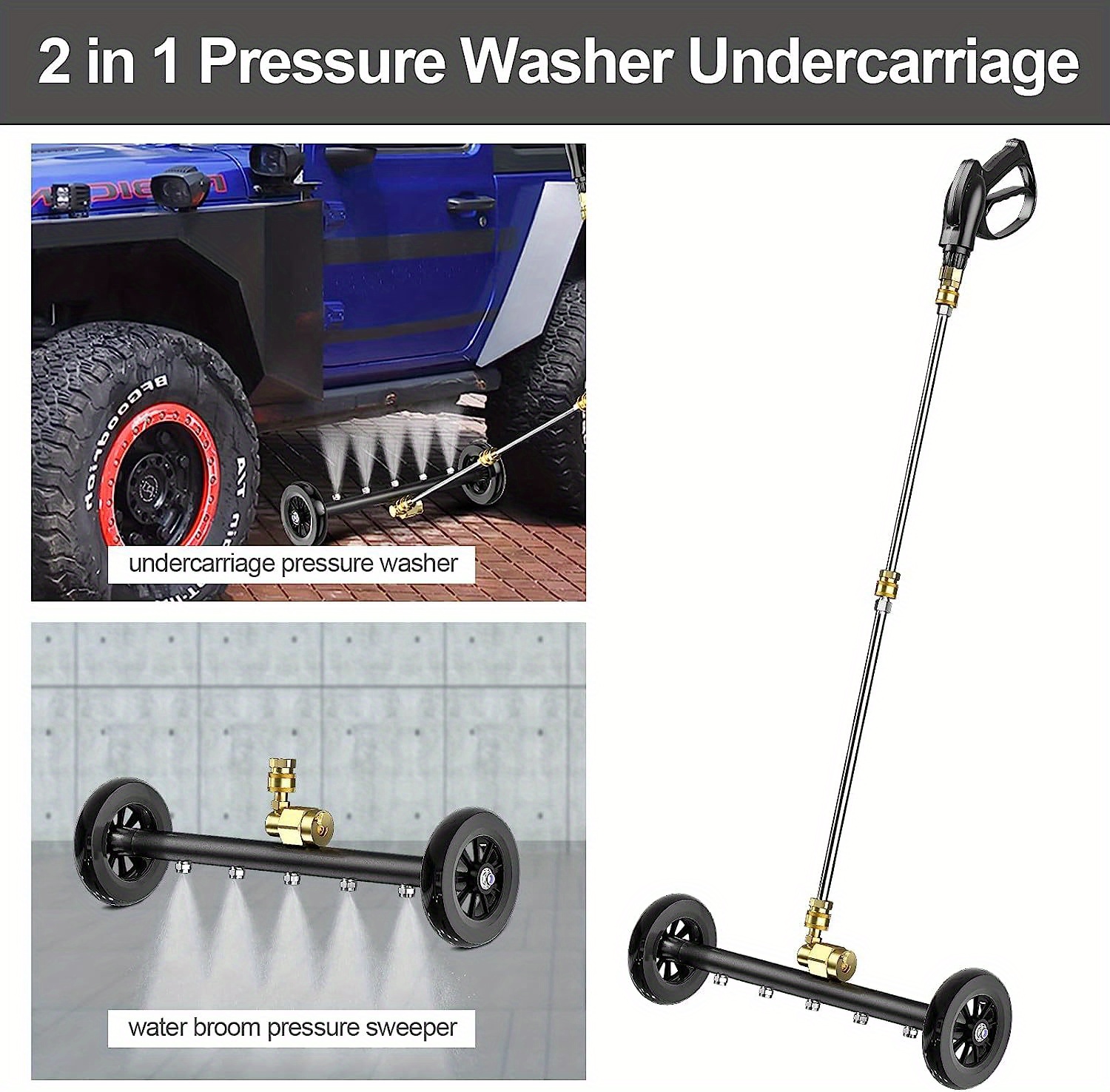 Dual function Undercarriage Cleaner Surface Cleaner Temu