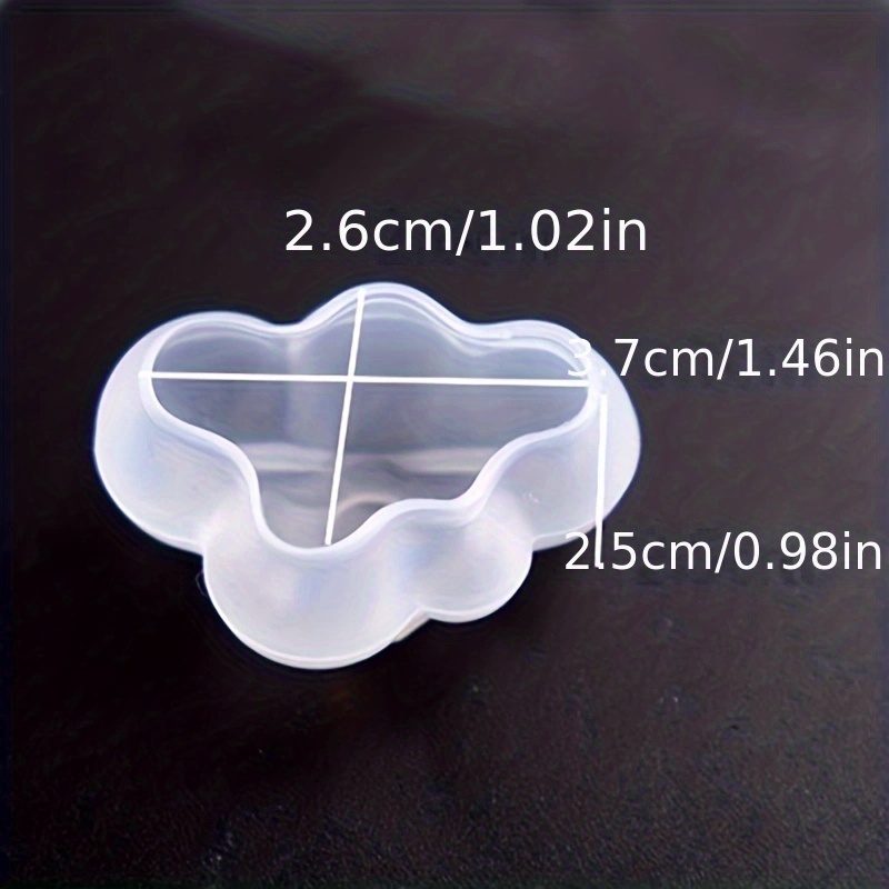 3pcs cloud shaped silicone mold for diy pudding chocolate   desserts     paste cupcake cake topper soap ice cream baking tools kitchen gadgets details 3