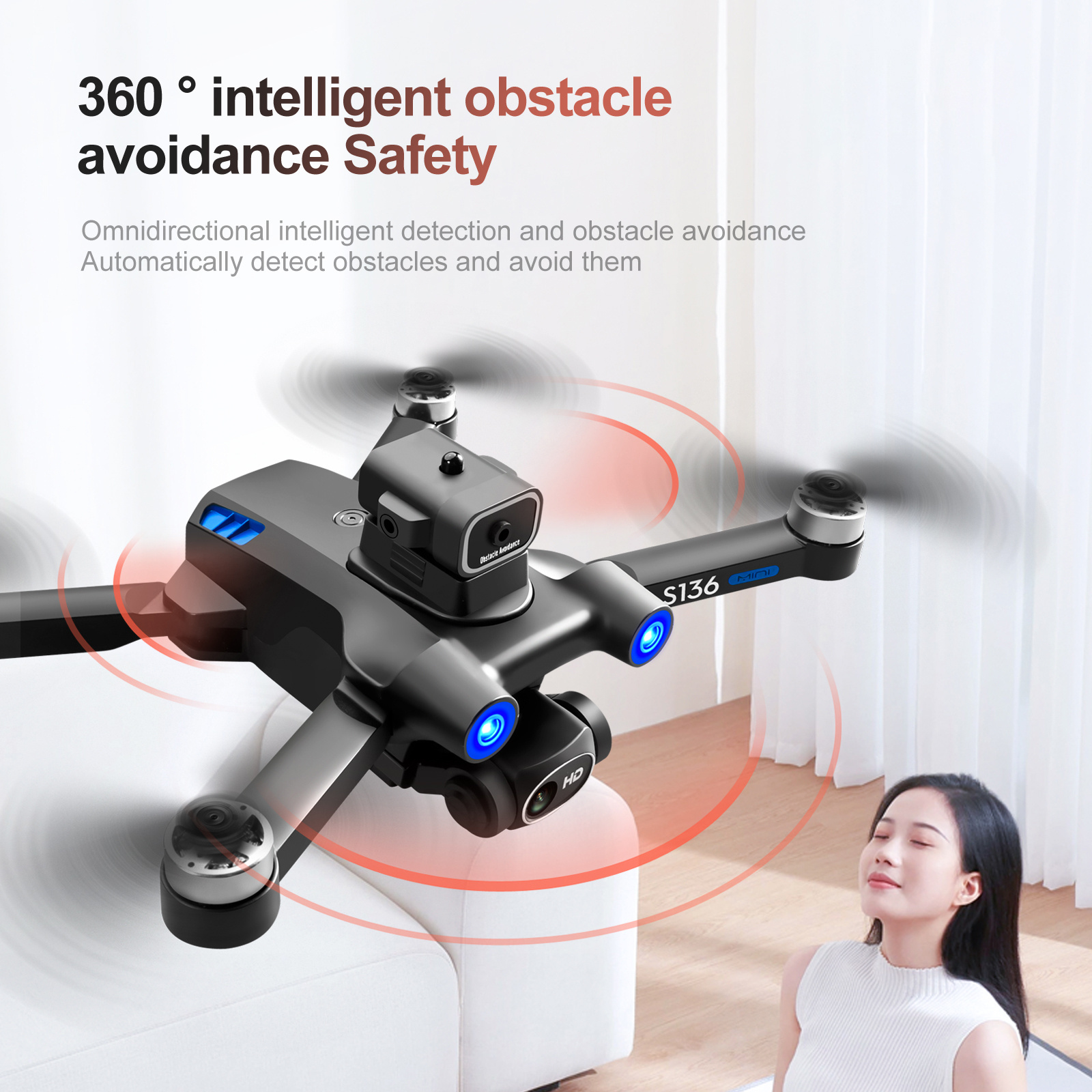 gps positioning drone with brushless motor headless mode intelligent obstacle avoidance optical flow positioning a key return ultra long range intelligent following strong wind resistance details 6