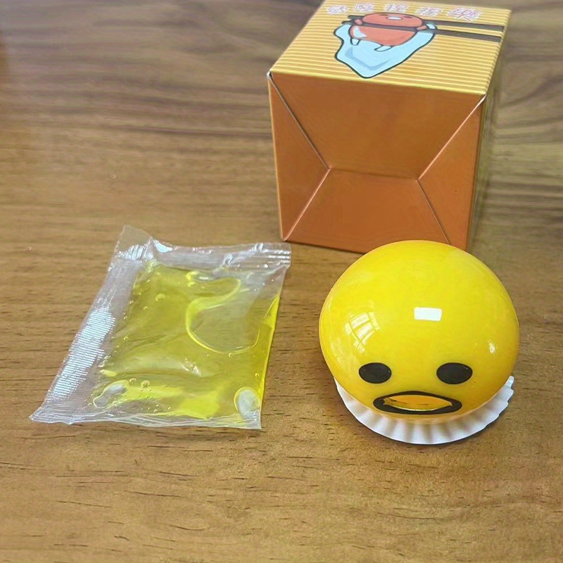  Vomiting Egg Yolk Ball, Hilarious Relieving Gag Toy