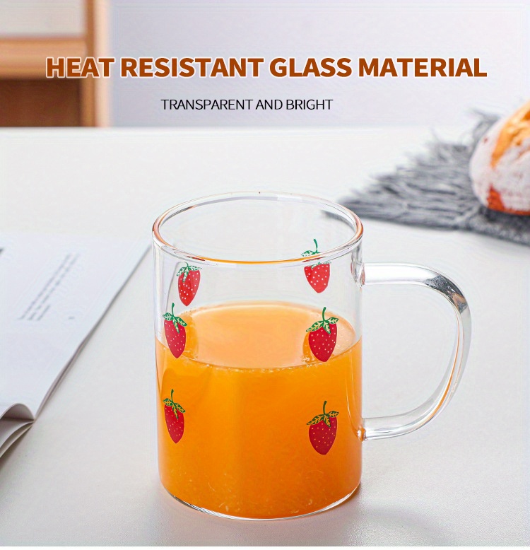 Glass With Handle Transparent Heat resistant Glass Water Cup - Temu