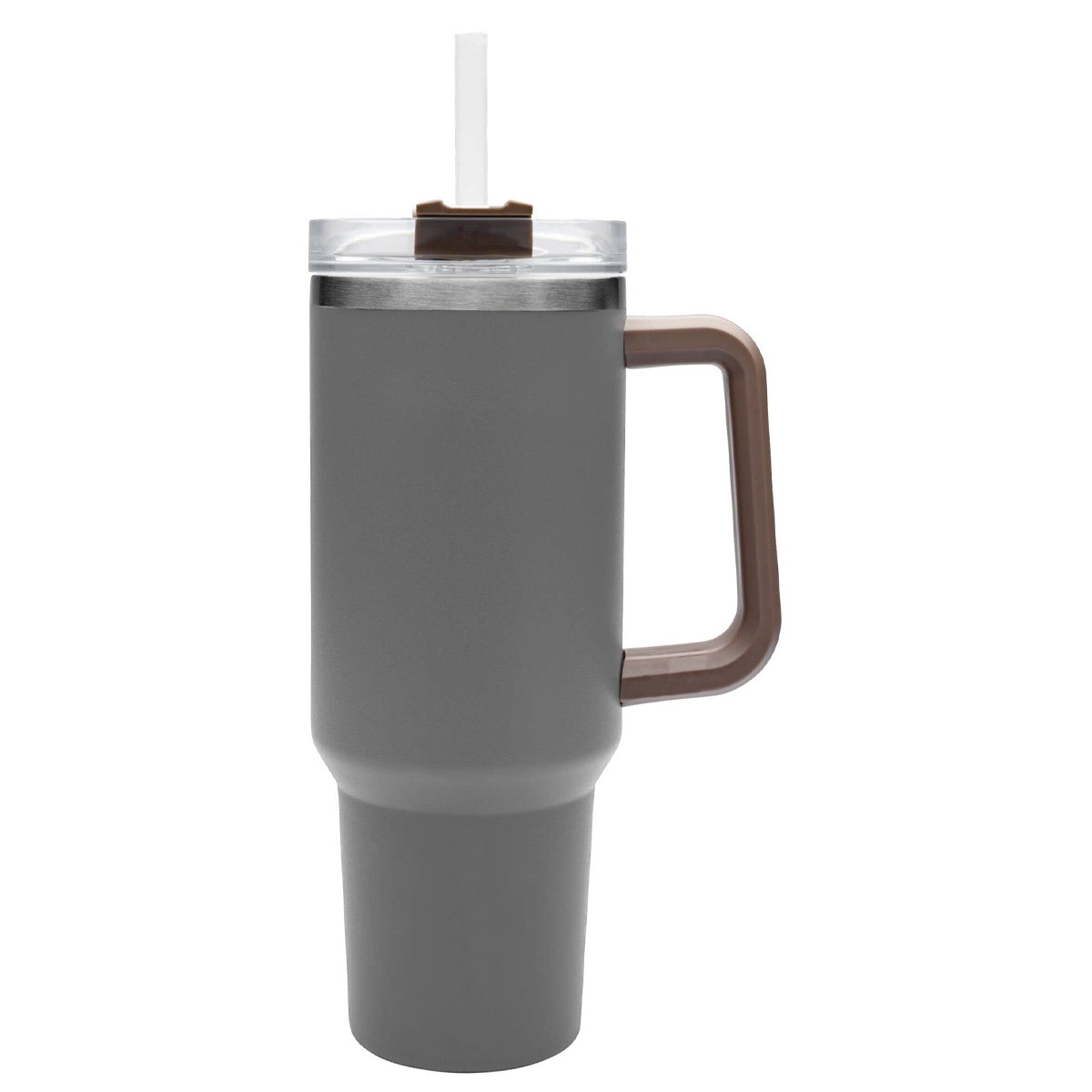 Home 40 Oz Tumbler Straw Lid Insulated Stainless Steel Water