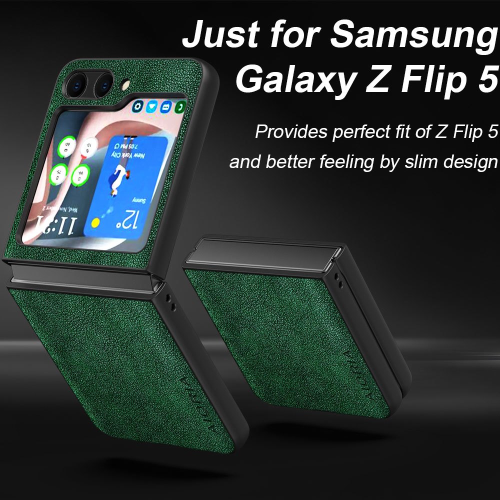 Funda Cuero Lujo Color Sólido Galaxy Z Fold 5 5g - Temu