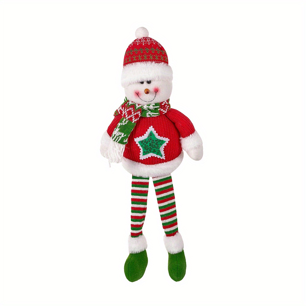 Christmas Old Man Snowman Elk Long Leg Doll Christmas Shopping