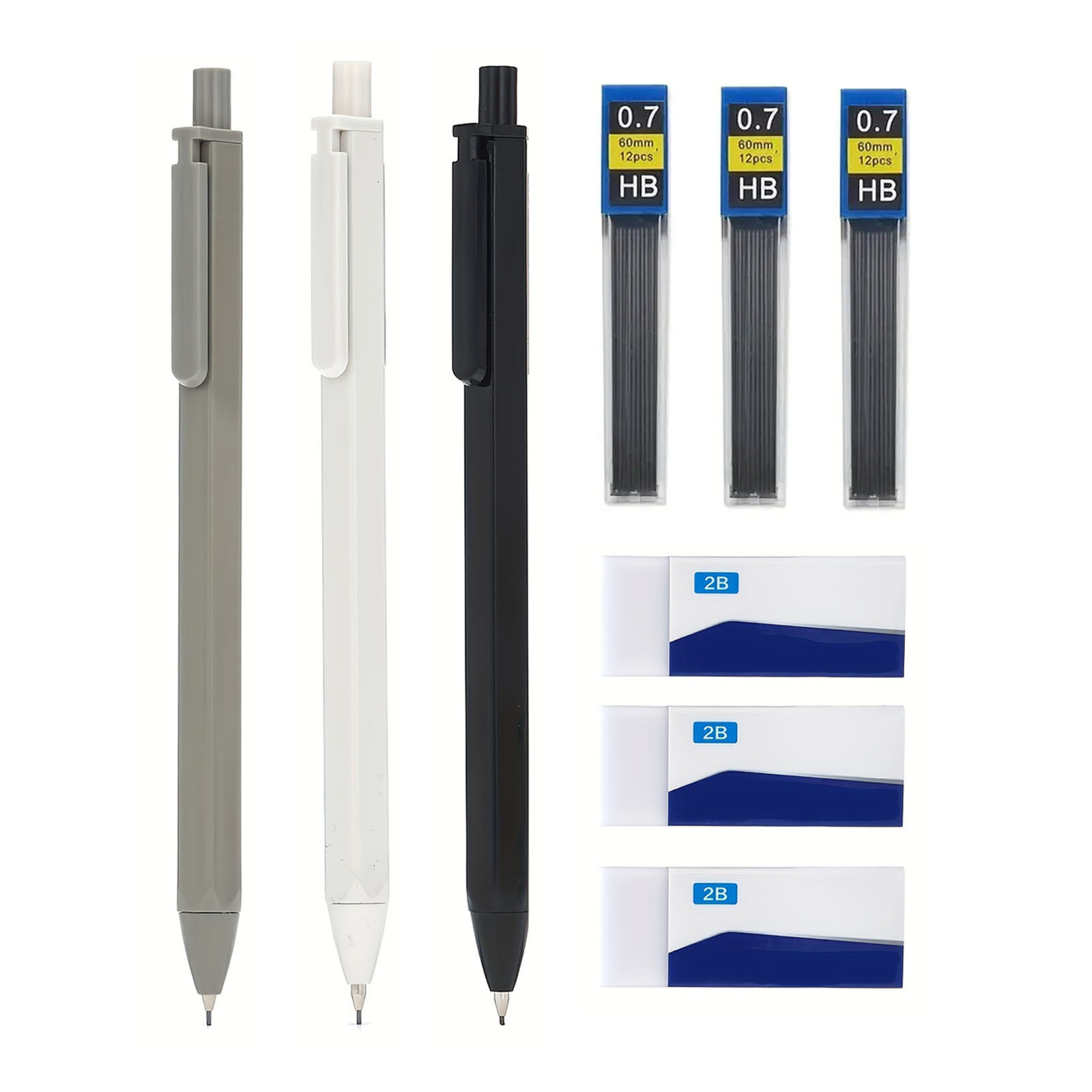 Mechanical Pencil Set Mechanical Pencils With 6 Tubes Pencil - Temu