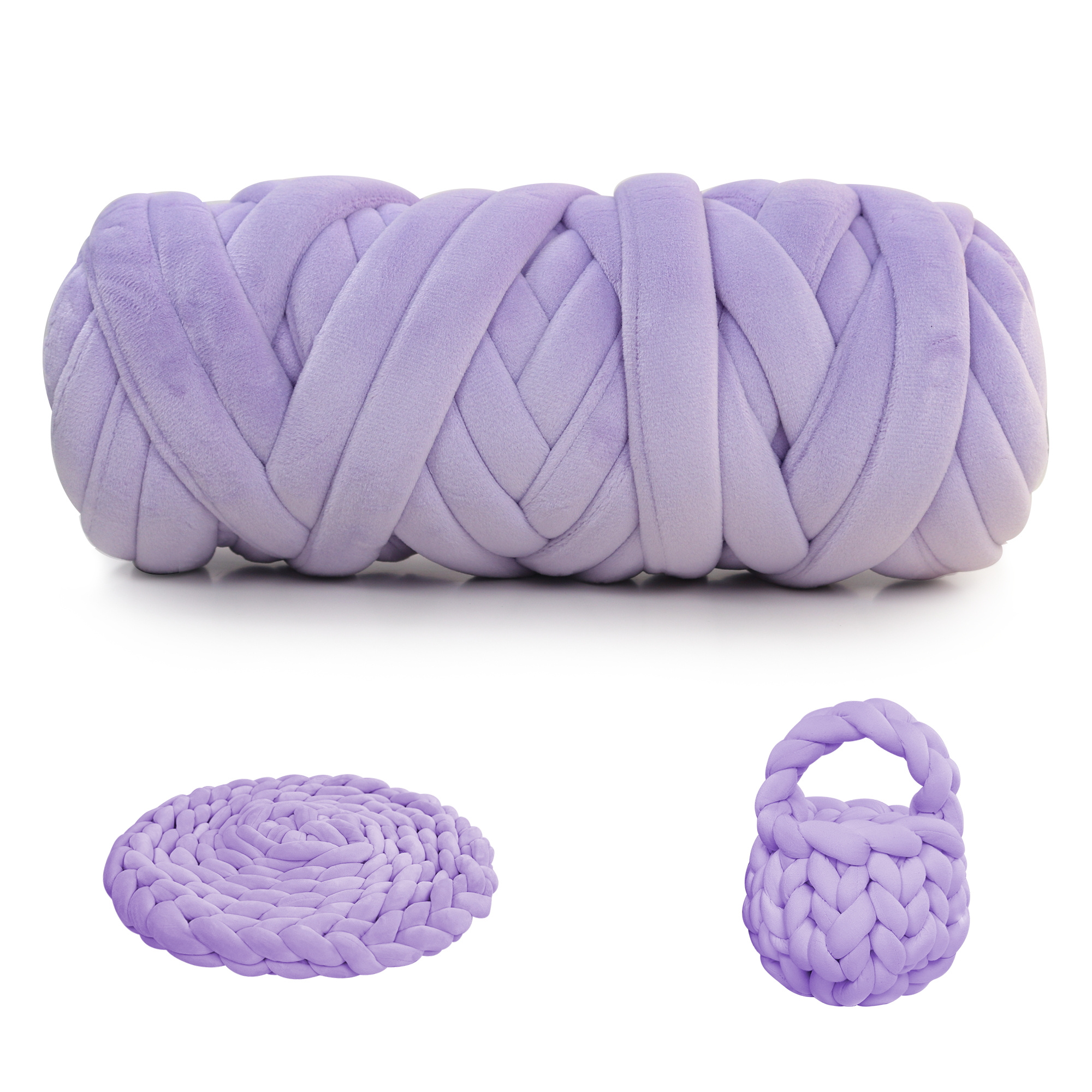 Brazo de la mano blanda tubo gigante hilos para tejer Crochet