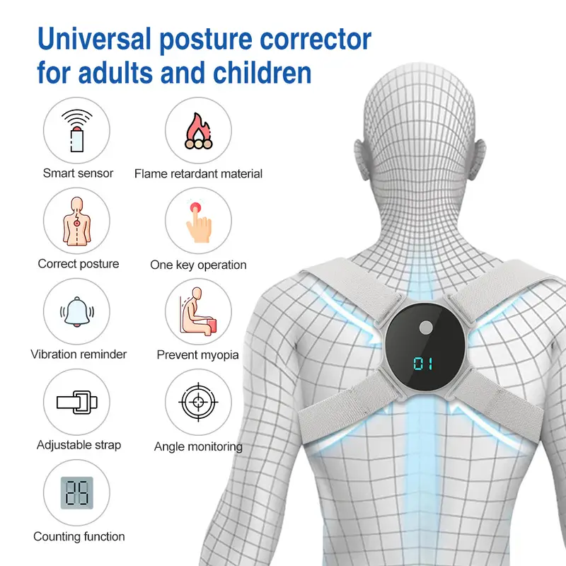 adjustable posture corrector for clavicle and spine support with details 1