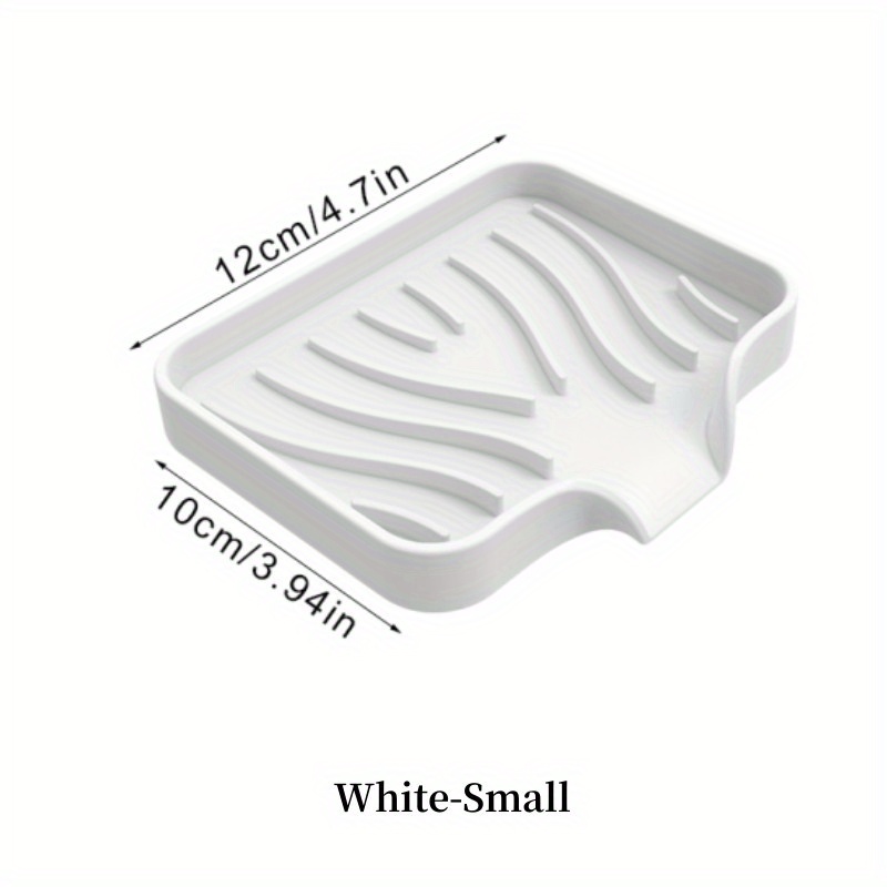 Silicone Drain Soap Dish Self Draining Soap Tray Anti-slip Storage Rack