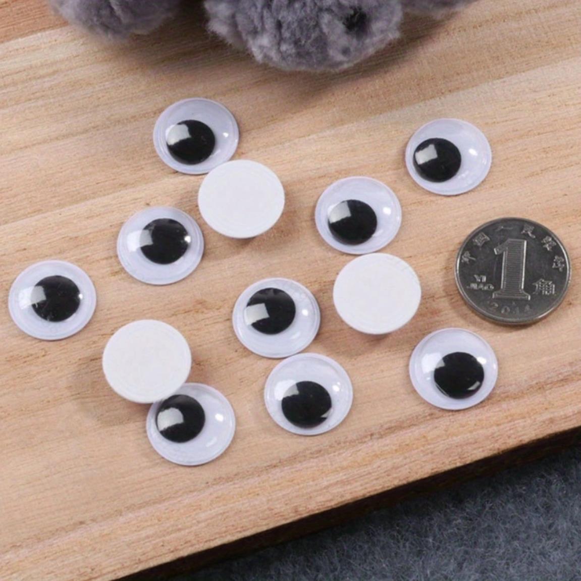 DIY Wiggly Googly Eyes Black White Self-Adhesive Doll Eye Movable  Simulation Animal Eyeball Kindergarten Children Craft Supplies