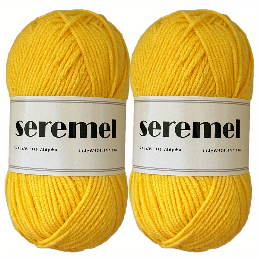 Acrylic Yarn Skeins Large 1.76oz Yards of Soft Yarn for Crocheting