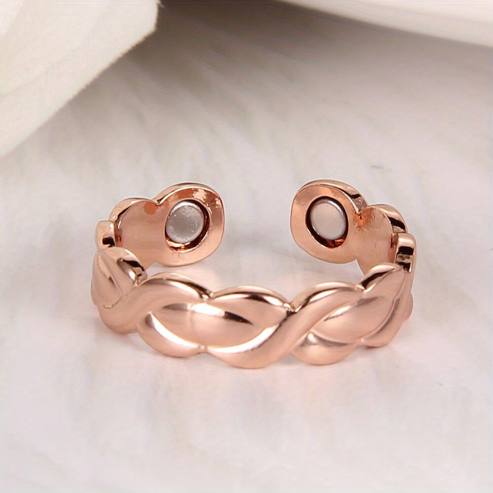 Magnetic Copper Ring For Women 99.99% Pure Copper With - Temu