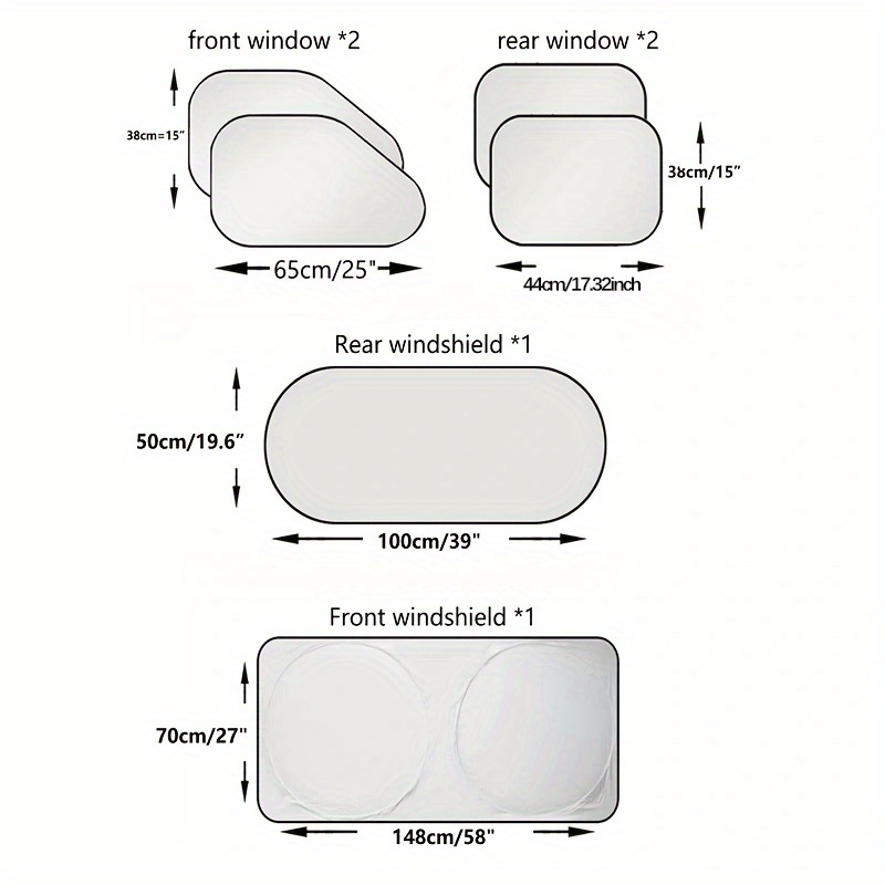 Car Sunshade With Storage Bagcar Windshield Sunshade, For Uv And Sun  Protection, Car Interior Accessories