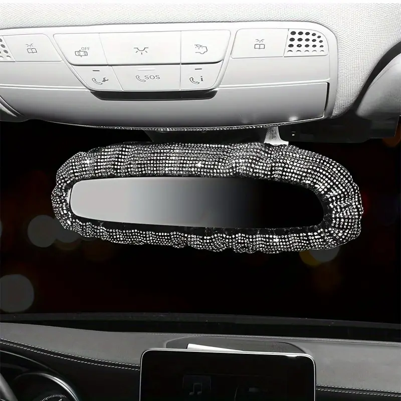 Bling Car Accessories Women Bling Steering Wheel Cover Bling Car Coasters  Bling Set Seat Belt Shoulder Pads Ring Emblem Sticker Gear Shift Cover -  Automotive - Temu Canada