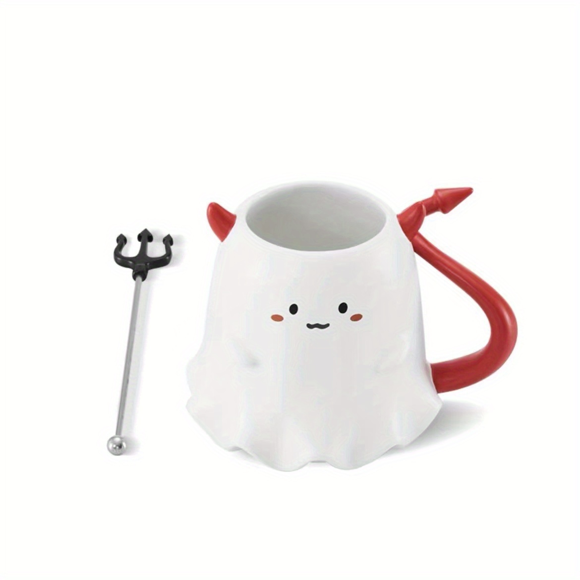 Halloween Ghost Coffee Mug Ceramic Coffee Cups Cute Kawaii - Temu