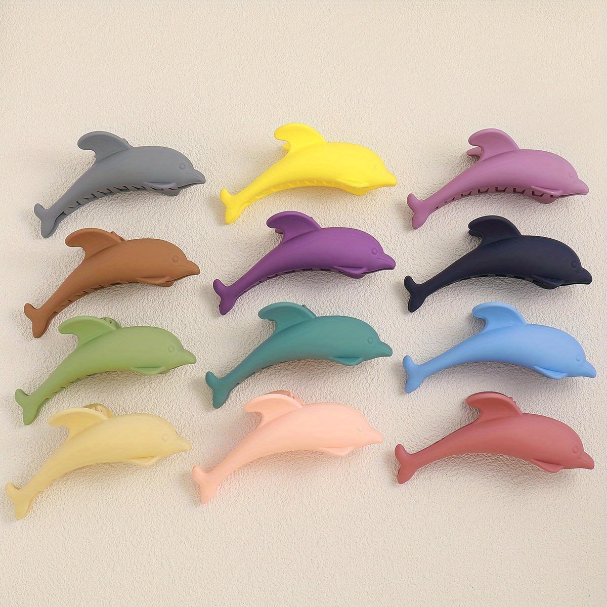 Matte Dolphin Pattern Hair Claw Clips Ocean Series Shark Temu