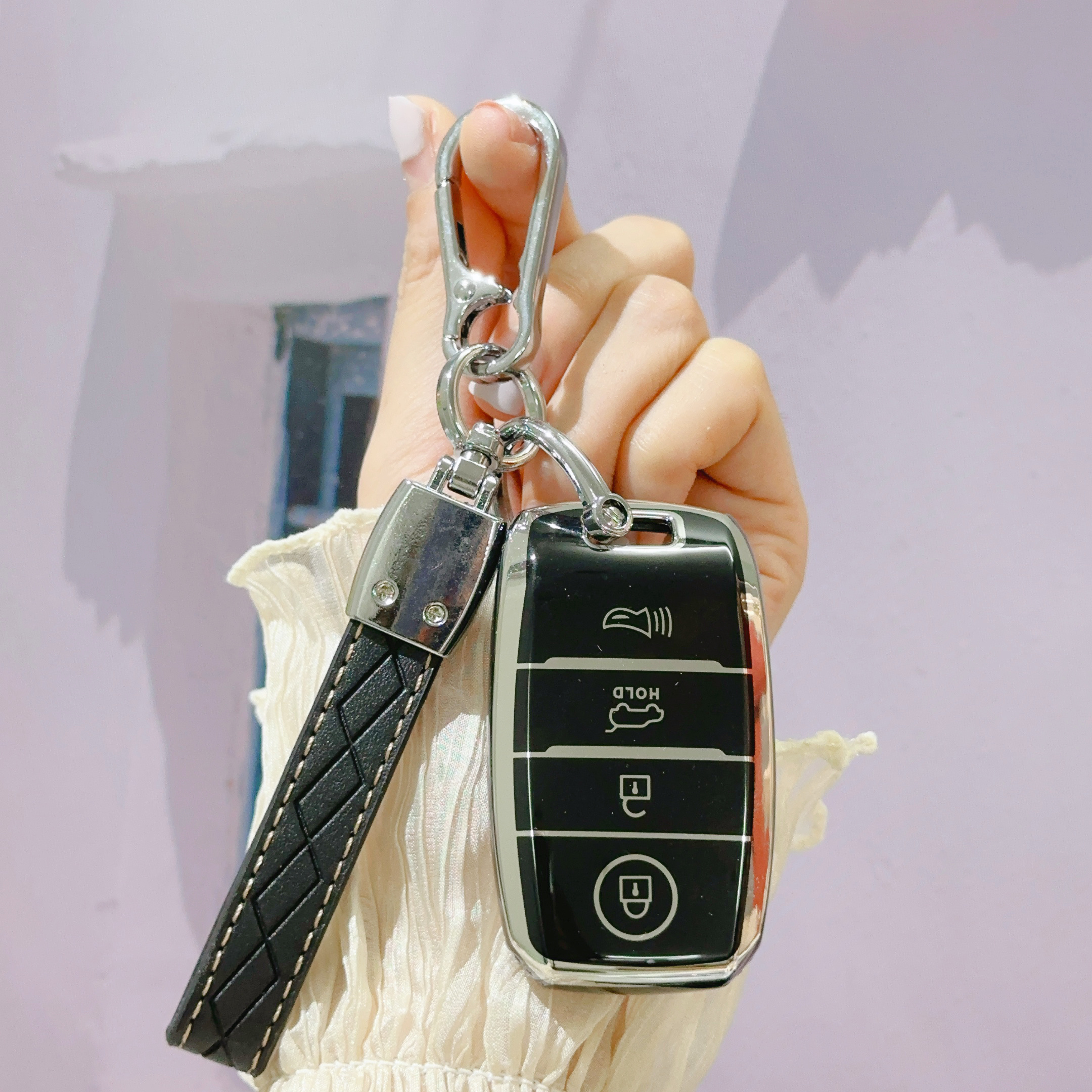 Key Fob Cover With Lanyard Key Chain For Soul Optima Forte Sportage Sorento  Niro Rio Accessories Car Key Remote Case Shell Protector - Temu Austria