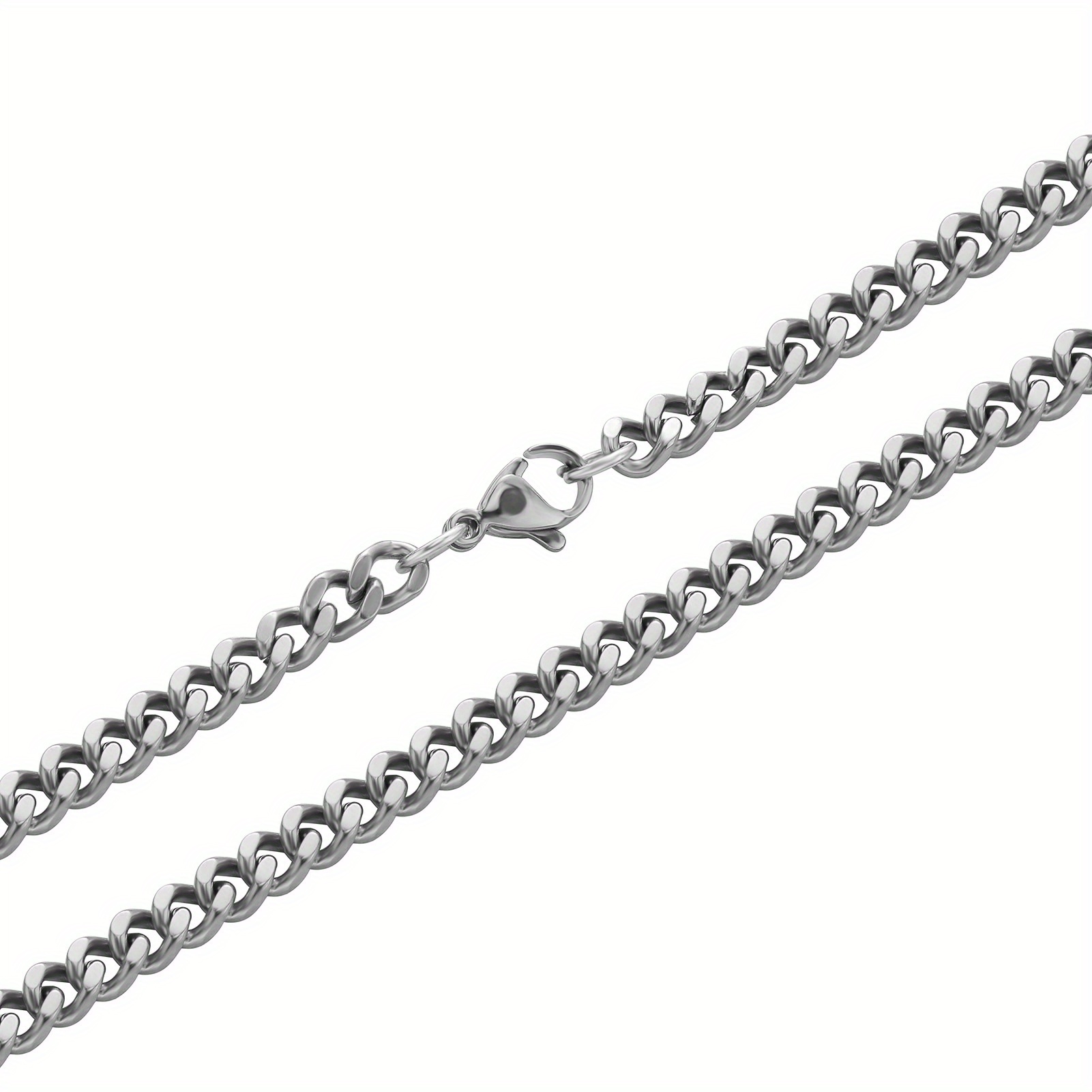 1meter Stainless Steel Chain Oval Curb Cuban Chains For - Temu