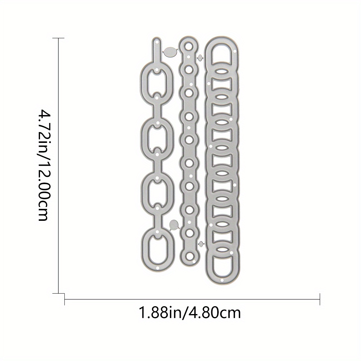 [popular ] 1pc Circle Chain Metal Cutting Die For Diy Scrapbooking And Card Making, Embossed Paper Craft Knife Mold