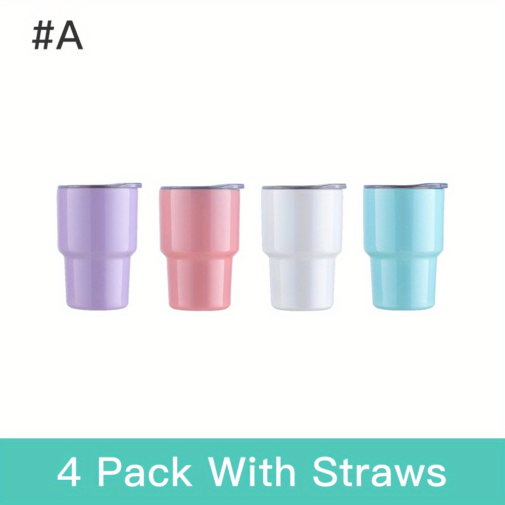 Tumbler Design Shot Cups With Straws, Stainless Steel Shot Glass With Lid  And Straw, Insulated Drinking Cup, For Bar, Pub, Club, Restaurant, Home  Use, Drinkware, Halloween Decor - Temu