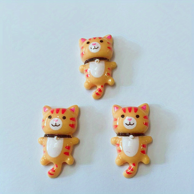 Topflier 30 Pcs Mini Cat Charms Cute Kitty Pendants for DIY Jewelry Making