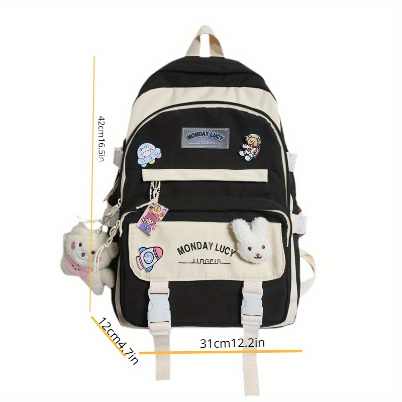 New Cute Love Girls' school backpack mochilas for Elementary