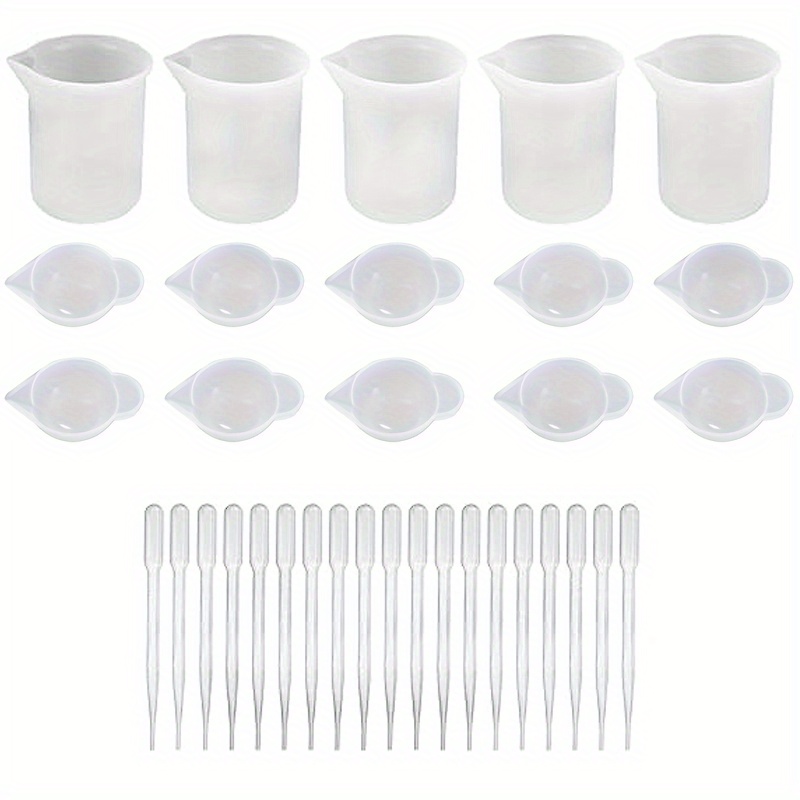 10Pcs 100ml Silicone Measuring Cups for Resin Non-Stick Mixing