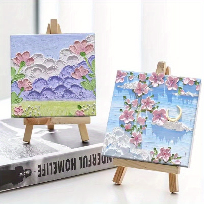 Portable Mini Drawing Canvas Stand DIY Crafts Artist Acrylic