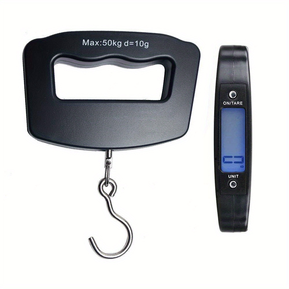 Portable Electronic Luggage Scale, Digital Hanging Hook Baggage Scale For  Travel, Suitcase Weight Scale 110 Pounds - Temu