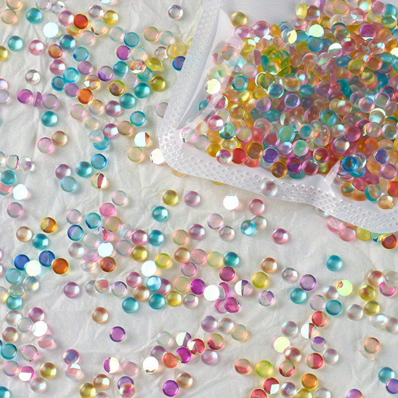 1000Pcs Crystal AB Rhinestones, Clear Round Rhinestones for DIY Crafts,  Phone, Nail Art, Jewelry Making, Clothes, Bag, Shoes, Wedding Decoration