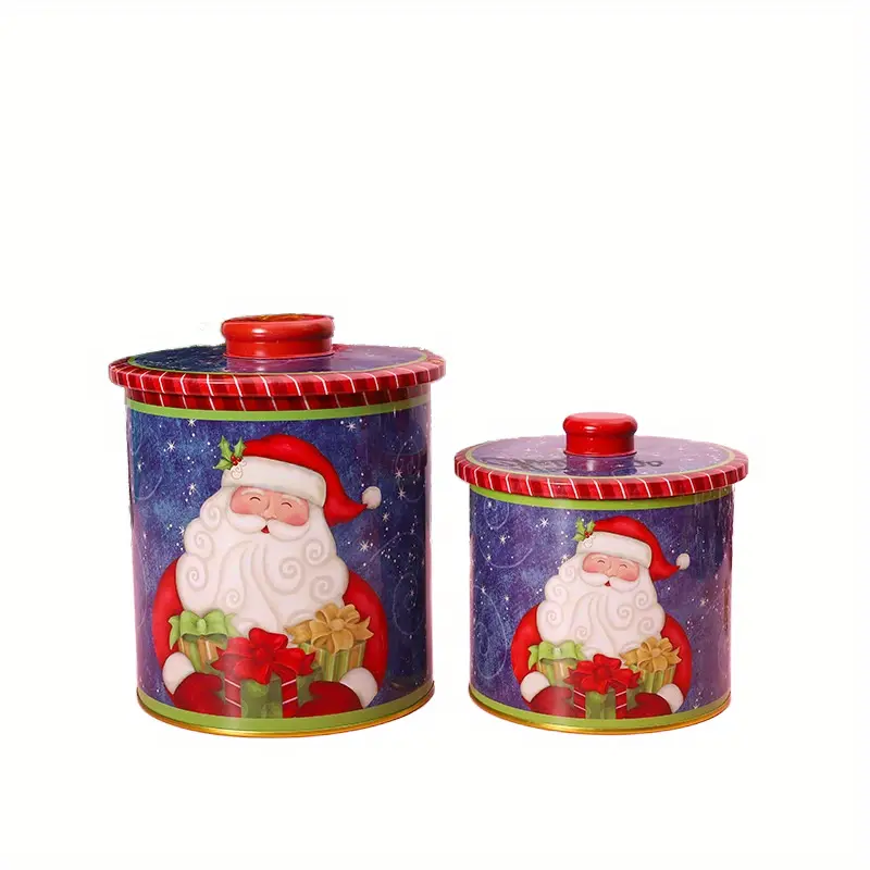  NOLITOY 15 pcs Christmas Candle Jar Empty Candy tins