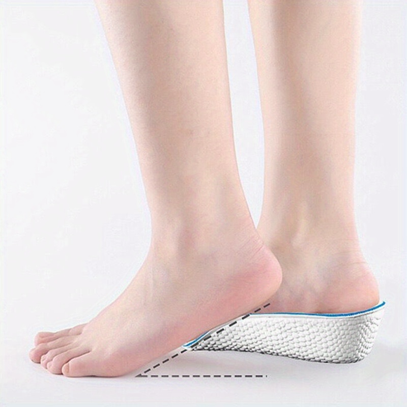 Height-Boosting Insoles for Both Men And Women, Designed to Be Discreet And Breathable, Providing Comfort And Support in Sneakers with a Heel Lift Made from EVA Material.