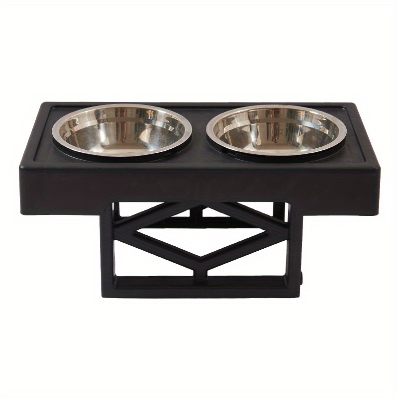 Pet Zone Designer Diner Adjustable Elevated Dog Bowls for Large Dogs,  Medium and Small - Raised Dog Bowl Stand 2 Dog Food Bowls for Food and  Water Double Stainless Steel, 3 Heights