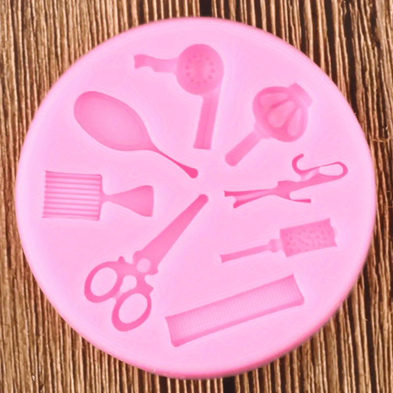 1pc Makeup Tool Silicone Mold 3d Fondant Mold For Diy Pudding Chocolate ...