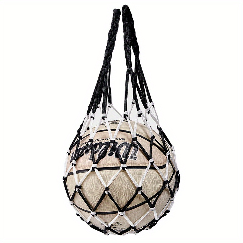 HoaaiGo 2 Stück Nylon-Netztasche Sports Netztasche für Bälle  Basketball-Netztasche für Fußball Tragbare Nylon Net Tasche Ballnetz  Taschen für 1 Ball